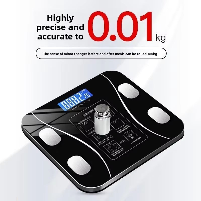USB Intelligent Precise Body Fat Scale Small Electronic Weighing Scale Home Digital Scale Accurate Body Weight Fat Measurement