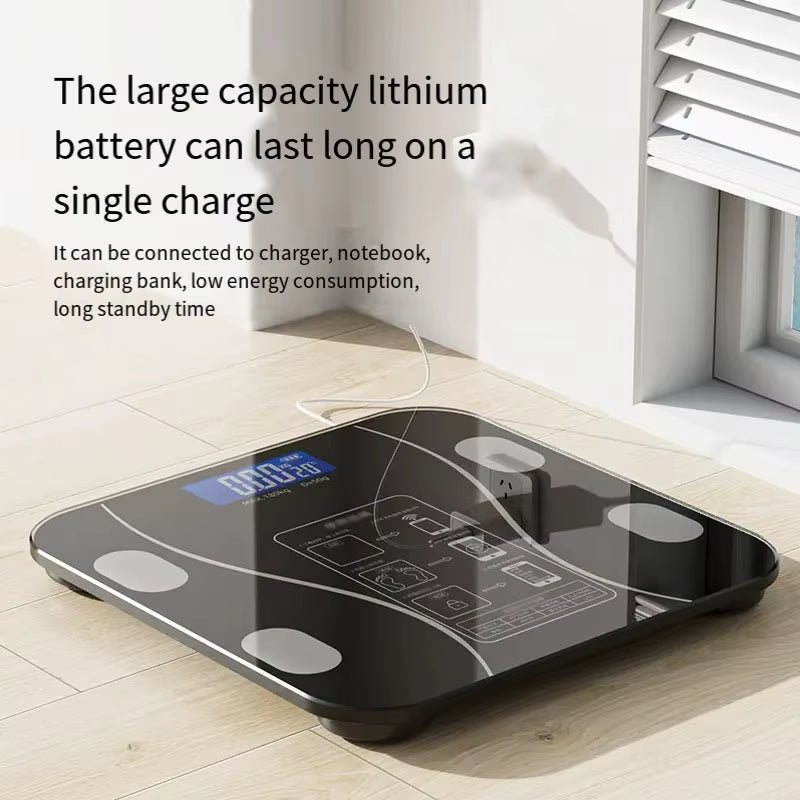 USB Intelligent Precise Body Fat Scale Small Electronic Weighing Scale Home Digital Scale Accurate Body Weight Fat Measurement