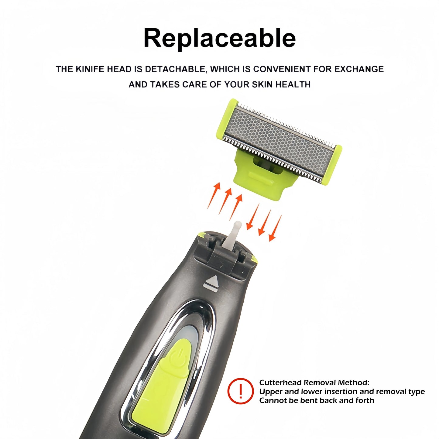 Electric Shaver for Men and Women with a  T Shaped Blade Razor for Beard and Armpit